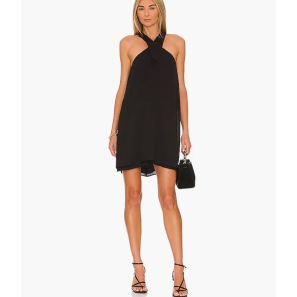 krisa Dresses & Skirts - krisa  Revolve Wrap Halter Mini Dress